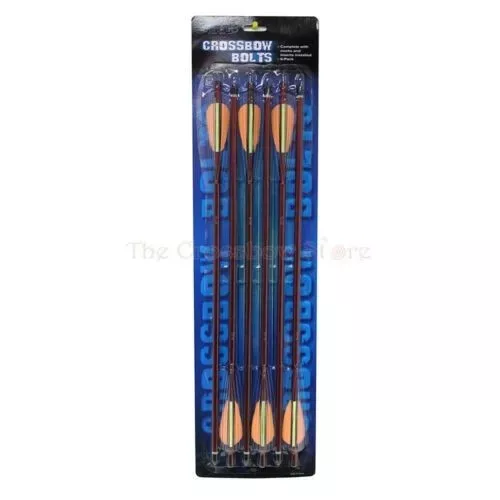 20 " Aluminum Shaft Crossbow Bolts w/ Metal Field Point Tip 6/Pack - Open Box - Hunt Gear Supply