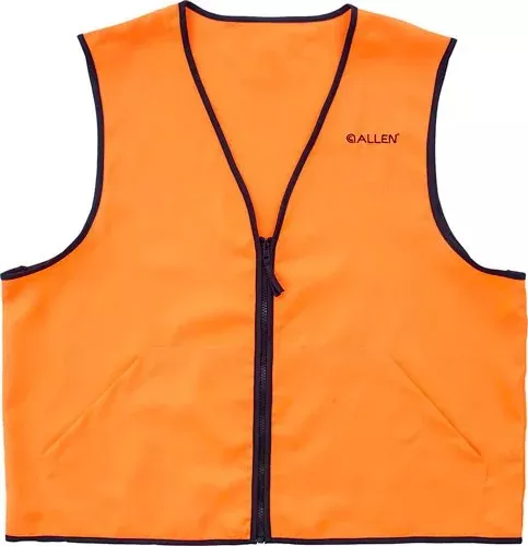 ALLEN DELUXE HUNTING VEST - ORANGE MEDIUM 2 FRONT POCKETS - Hudson Valley Arms