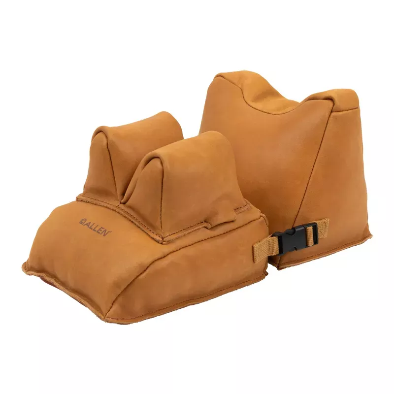 Allen Longmont Leather Filled Front & Rear Shooting Rest Combo - Light Brown - Hunt Gear Supply
