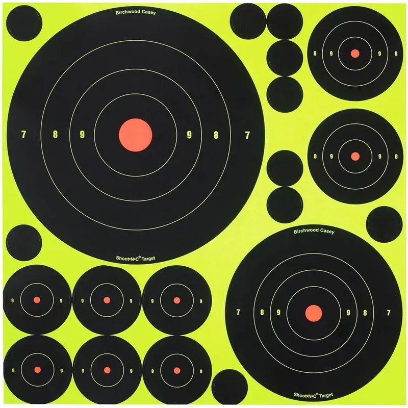 Birchwood Casey Shoot-N-C Adhesive Paper Target Variety Pack - 50 Pack - Hunt Gear Supply