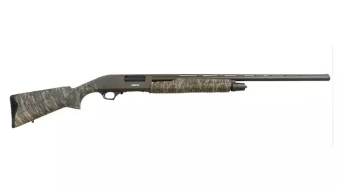 Canuck Hunter Pump Action 12GA, Bronze/Bottomlands Camo - Hunt Gear Supply