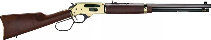 HENRY H9 BRASS SIDE GATE 30-30 - 20" OCTAGON BRASS WALNUT LL - Hudson Valley Arms