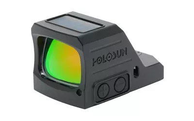 Holosun Technologies 407COMP X3 | Green Dot | Open Pistol Sight | 2 MOA Dot | 1X Magnification | RMR Footprint | Anodized Finish | Black - Hunt Gear Supply
