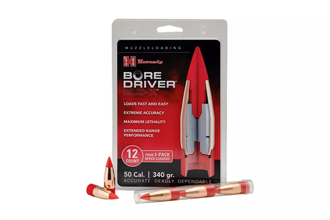 Hornady 50 Cal .499 340 Grain Bore Driver ELD-X 12/Box - Hunt Gear Supply