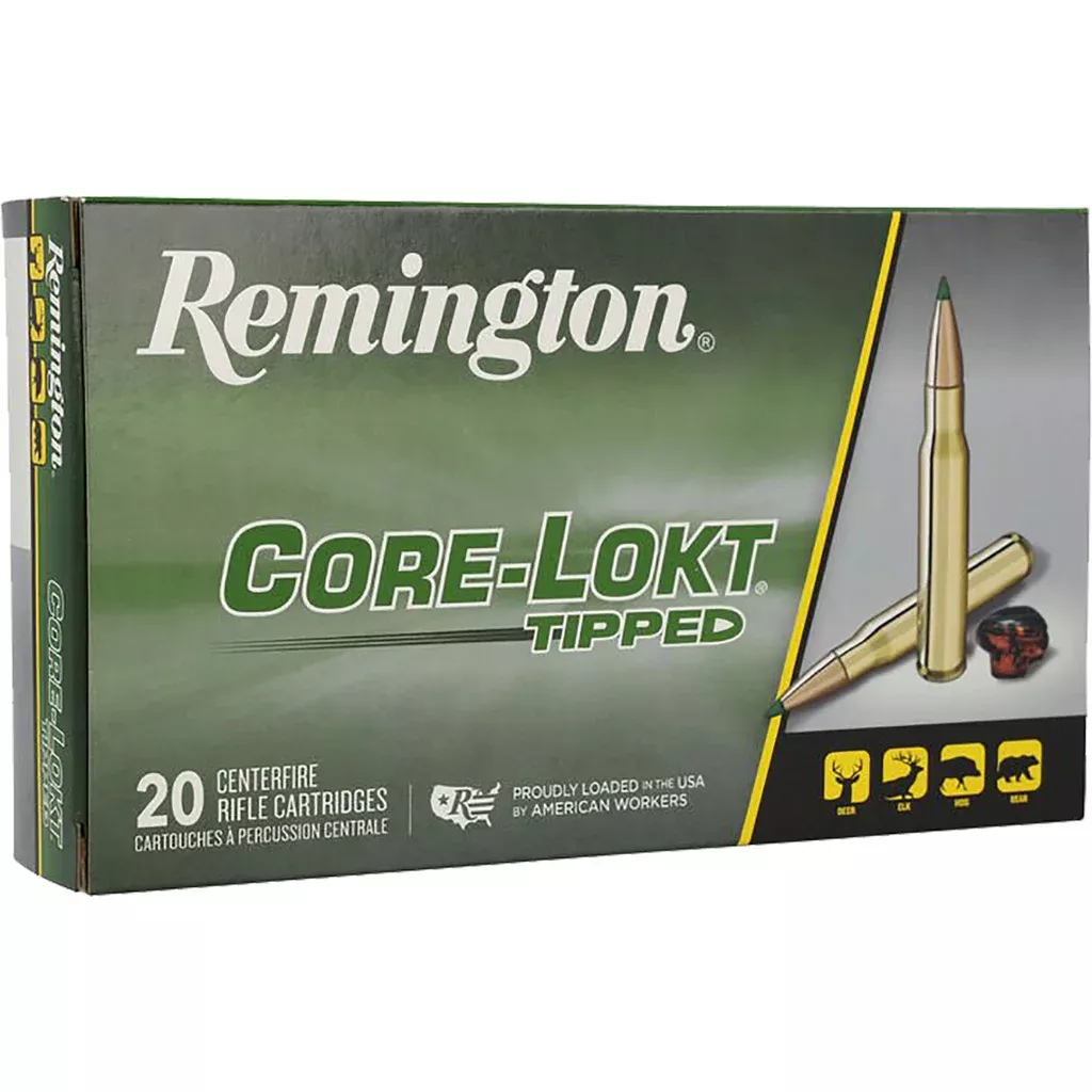 Remington Core-Lokt Tipped Rifle Ammo 308 Win. 165 gr. Core-Lokt Tipped 20 rd. - Hudson Valley Arms
