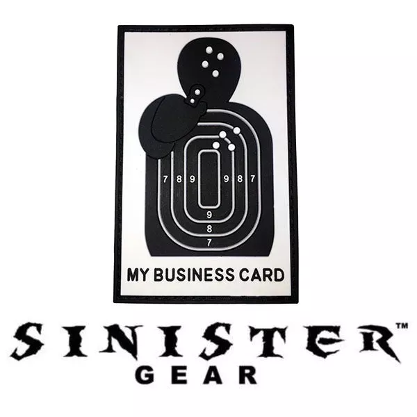 Sinister Gear "Business Card " PVC Patch - Hunt Gear Supply